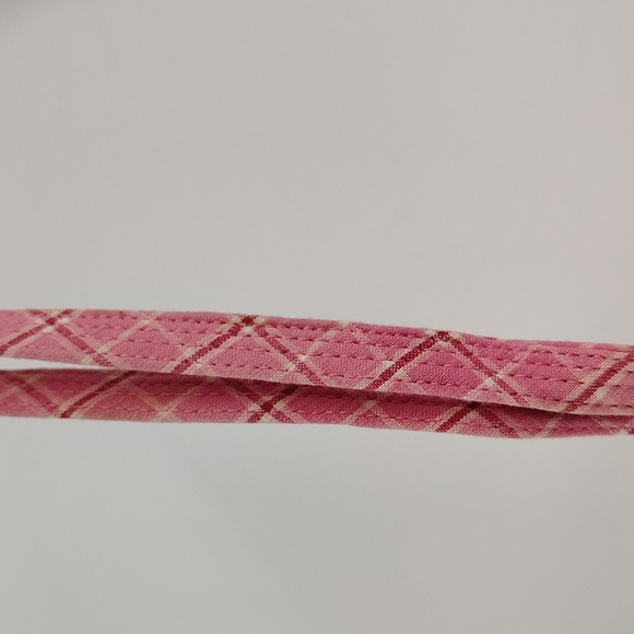 Bella Taylor Crossbody Bag Pink Patchwork Plaid Flap Over Magnetic Closure - Picture 8 of 10